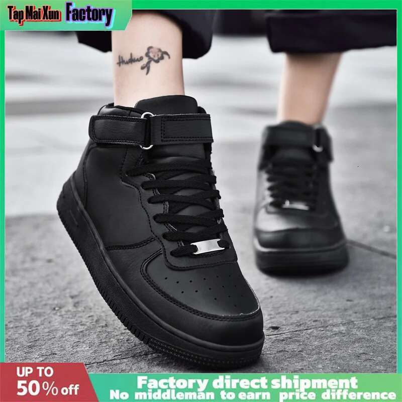 New Couple Board shoes Men Women Fashio n Air Forc e No.1 High-top Teenagers Skateboard Shoes Unisex Casual Light Nonslip Sneakers