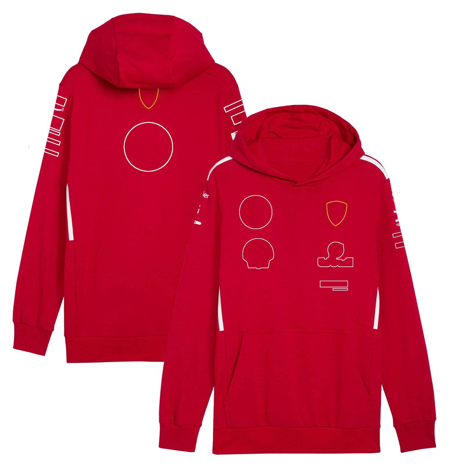2025 F1 Team Formula 1 Racing Red Hoodie Driver Sweatshirt Men Women Car Fans Hooded Sweat Full Zip Jacket Custom free shipping