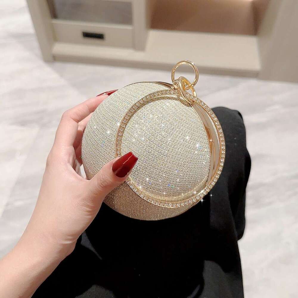 Women's Bags Women's Bags Sparkg Water Dia Bounce Bracelet Round Ball Banquet Chain Elegance Celebrity Dress Bag