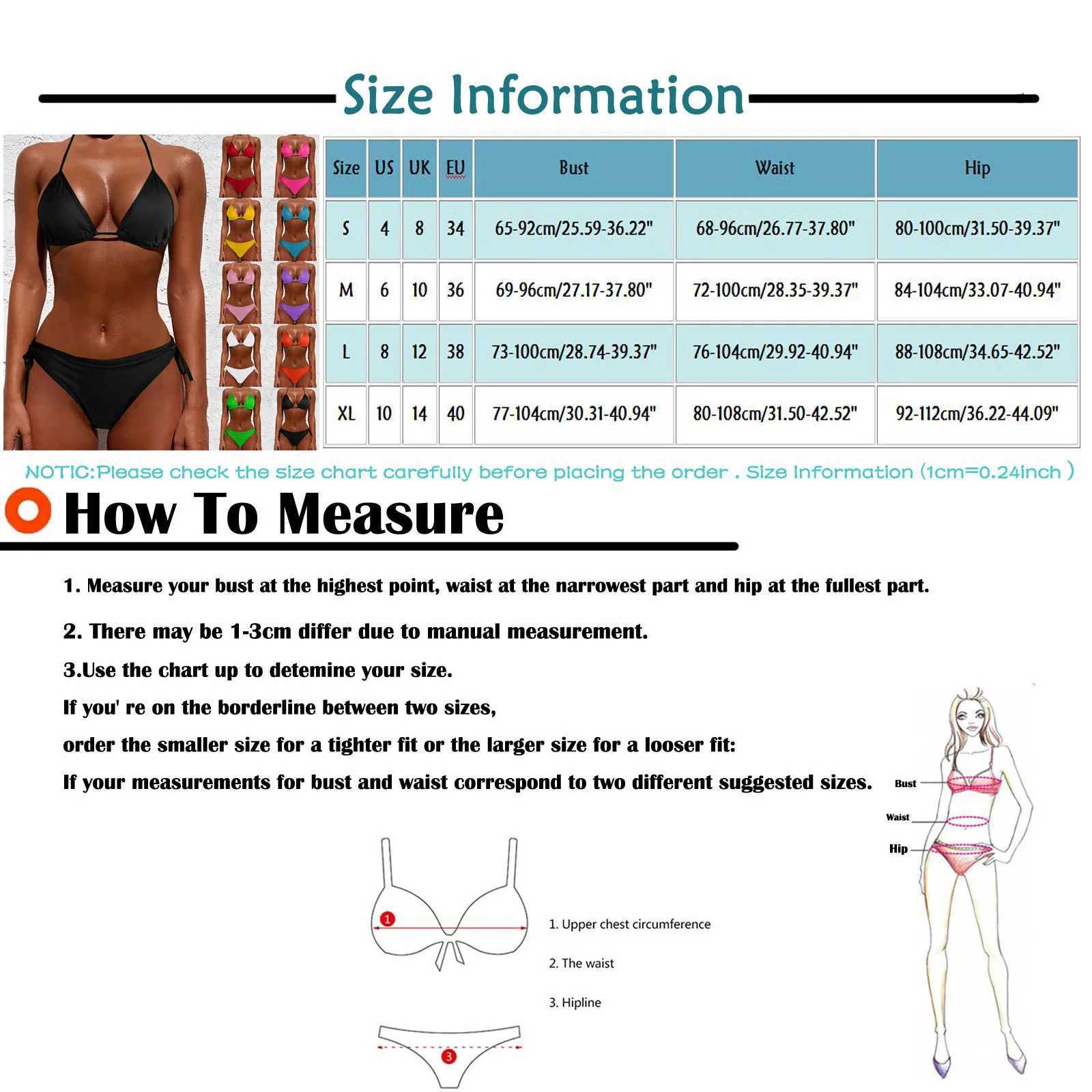 2 Pcs/Set Bikini Set Sexy Bikinis New Solid Color Halter Neck Strap Thong Swimwear Bathing Suit Women Swimsuit Set for BeachT250310