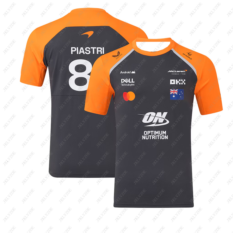 Men's T-shirts 2025 Men MCLAREN t Shirt Casual Clothes Driver Motocross Gift New in Vogue F1 Race Car Jersey 81 Team Tee B8oa