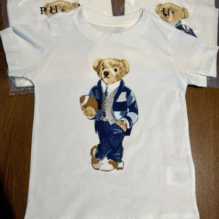 Kids T-Shirt Casual Toddler Boys Girls Tops Embroidery Sleeve Cotton Breathable Comfortable 2024 y2506078QQ2