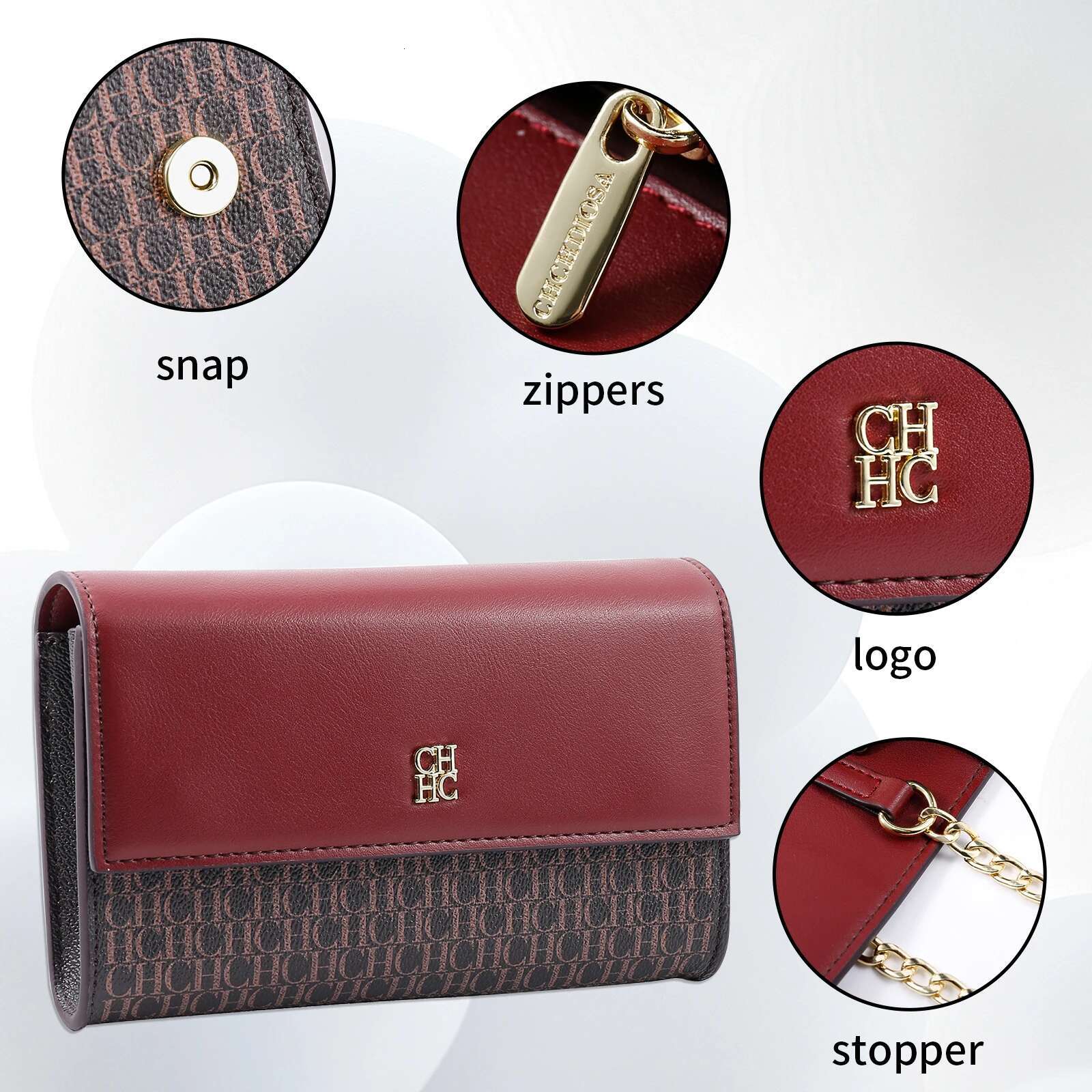 CHCH Crossbody Small Leather Handbag Women, Shoulder Dinner, Clutch Bag For Women