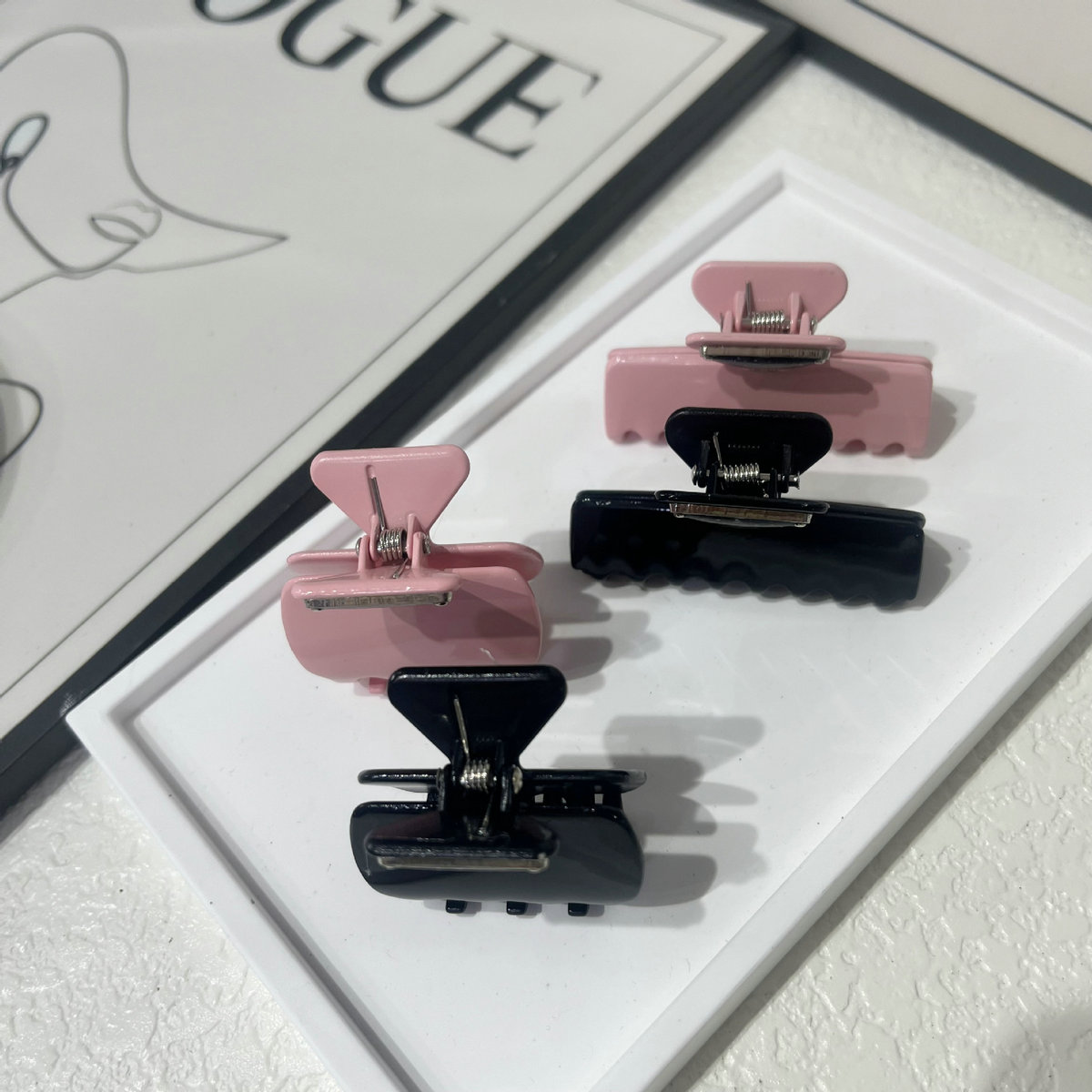 Women Clips Barrette Brand Letter Pink Black Hairpin Charm Accessories Designer Hair Clip Fashion HairJewelry Gift Free shipping