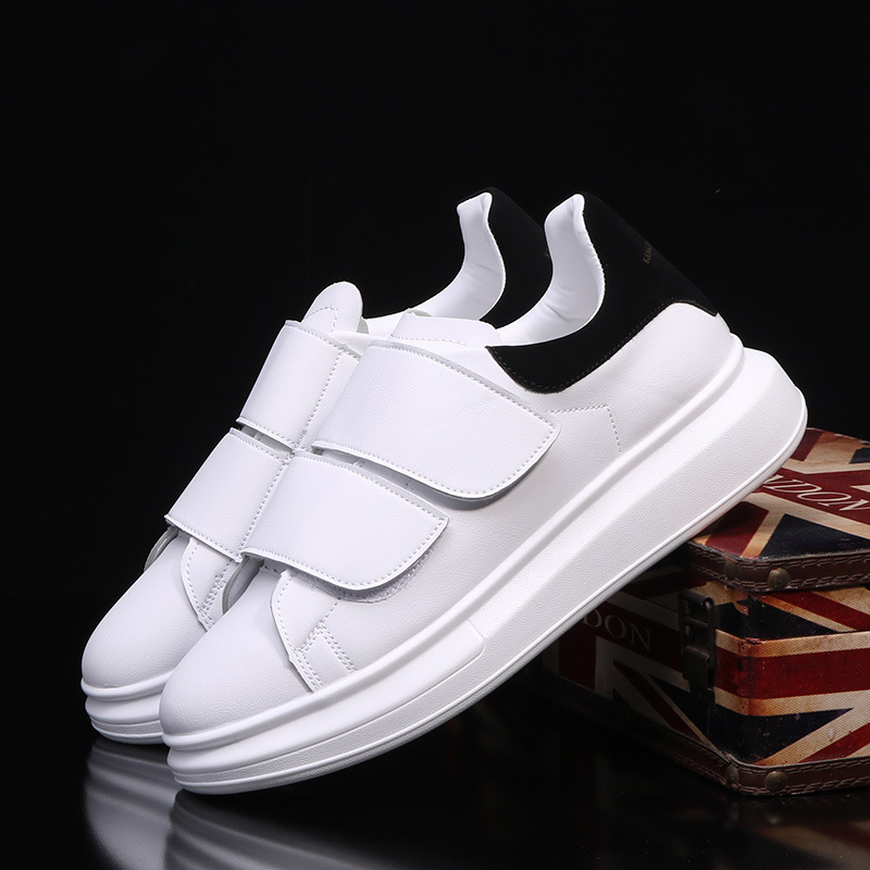 2025 Summer Style White Shoes Designer For Men And Women High Quality PU Leather Velcro Buckle Sports Free Shipping Leisure Board Thick Soled Casual R
