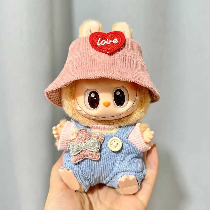 Cute Clothes for Labubu Outfit Fashion Dress Knitted Clothes for Keychain Sitting Series Labubu Plush Dolls Clothes AccessoriesC250310