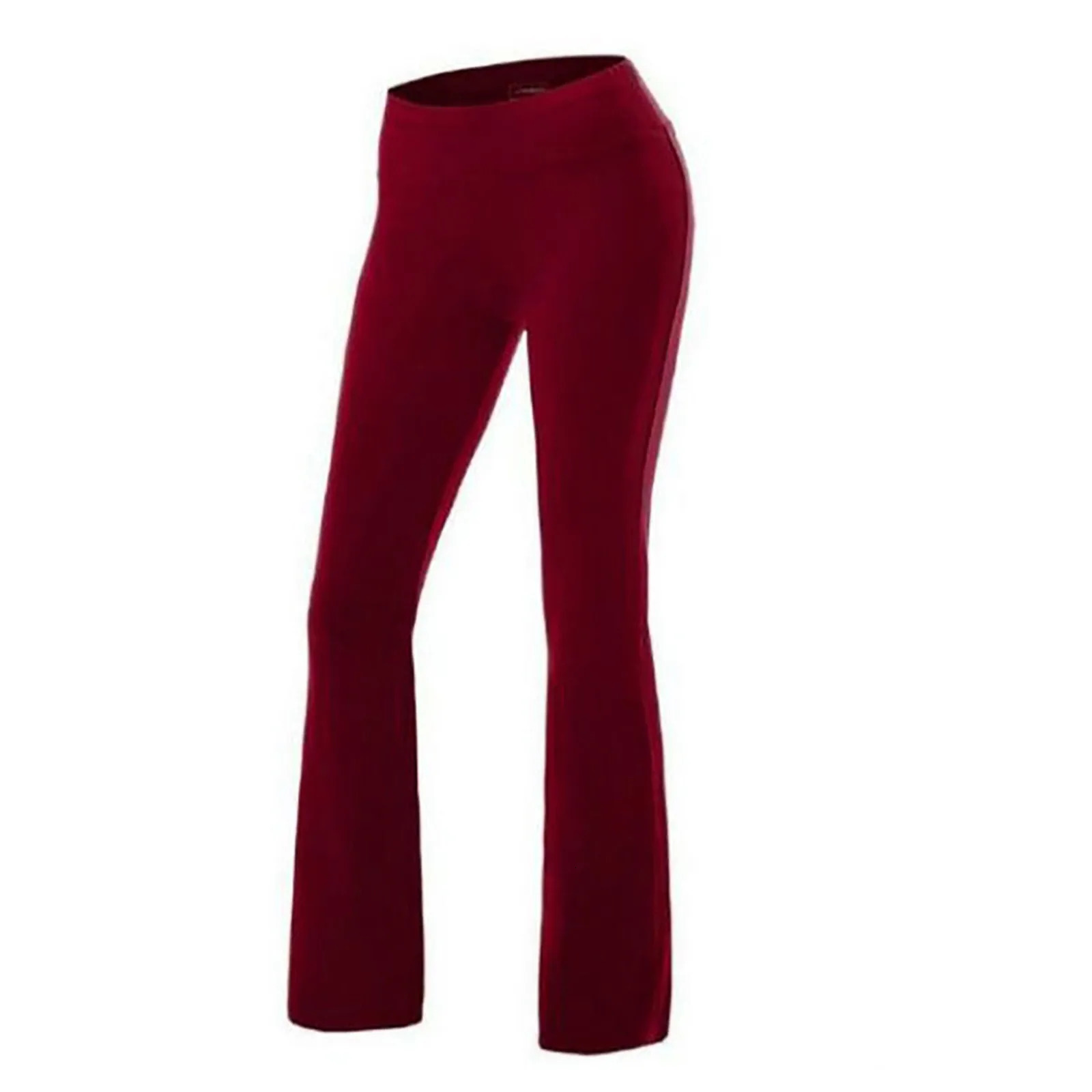 Pants Womens Trousers Loose Fitting Sexy Wide Leg Casual Pants Stretchy Solid Color Sports Yoga Breathable Pants 2024 250305