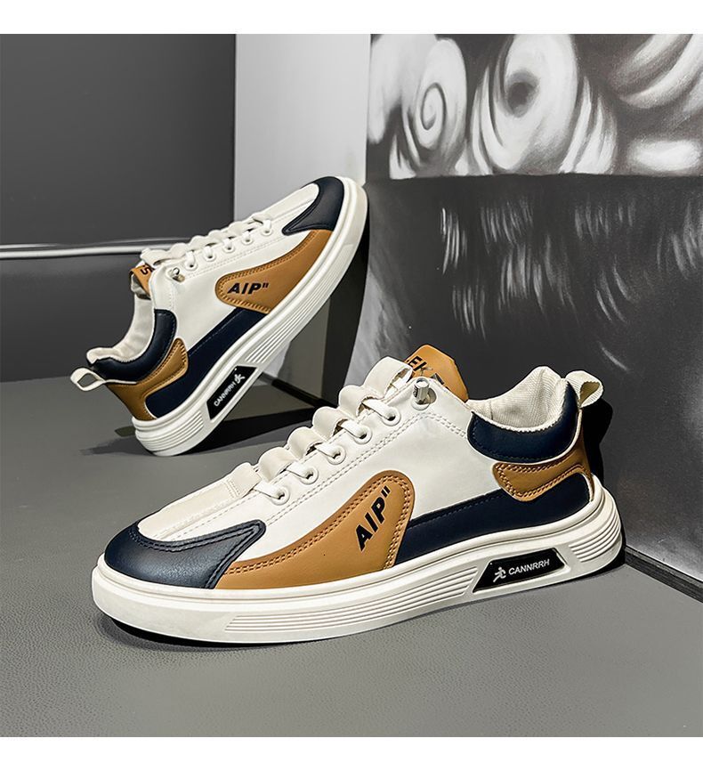 2025 Summer New Men s Shoes Fashion Designer White Shoes Outdoor Leisure Sports Running Shoes Soft Soled Breathable Versatile Learning Popular Board S