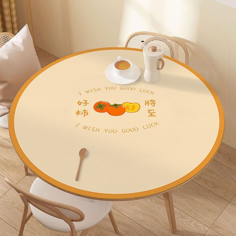 Simple style round waterproond oil-proof cloth bowl plate heat insulation and anti-scalding table mat SSJJ01