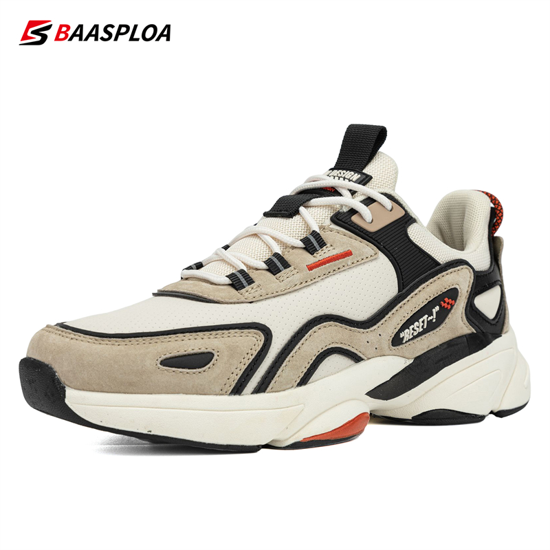 Baasploa Men Casual Running Shoes Outdoor Lightweight Breathable Sports Shoes Male Fashion Sneakers