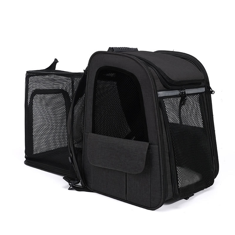 Large Cat Expandable Pet Small Dogs Medium Cats Fit Up to 18 Lbs, Foldable Puppy Backpack Carrier for Travel