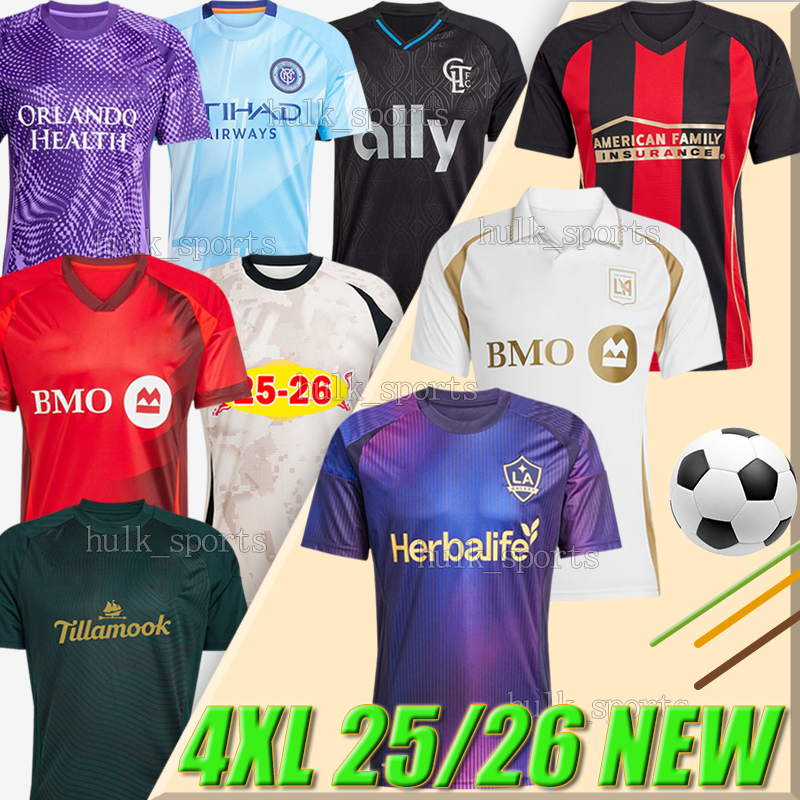4XL 2025 LA Galaxy LAFC soccer jerseys New York City EnglandS Revolution RB Charlottes Philadelphiaes Minnesotaes Colorado Rapids Chicago Fire Columbus Salt Lake