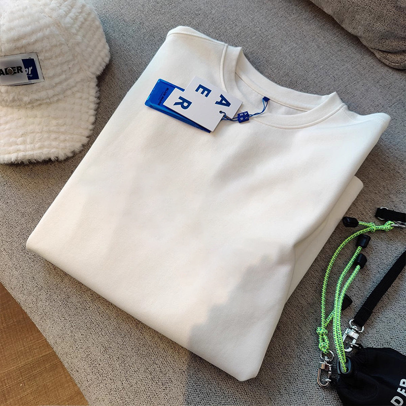 2025 new cotton women's round neck short sleeved T-shirt simple and fashionable printed designer summer new white trendy summer T-shirt2