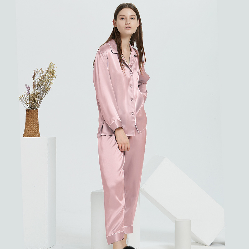 X155-Gentle women's floral pure cotton yarn loose double-layer gauze home clothes pajamas set autumn long sleeve home wear