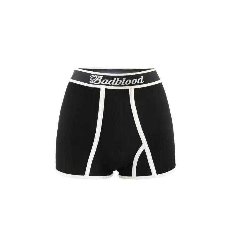 Yoga Outfit Badblood Short Long Sleeved T-shirt for Female Niche Spicy Girls American Style Minimalist Casual Yoga Sports Bra Vest H250307 G6CG