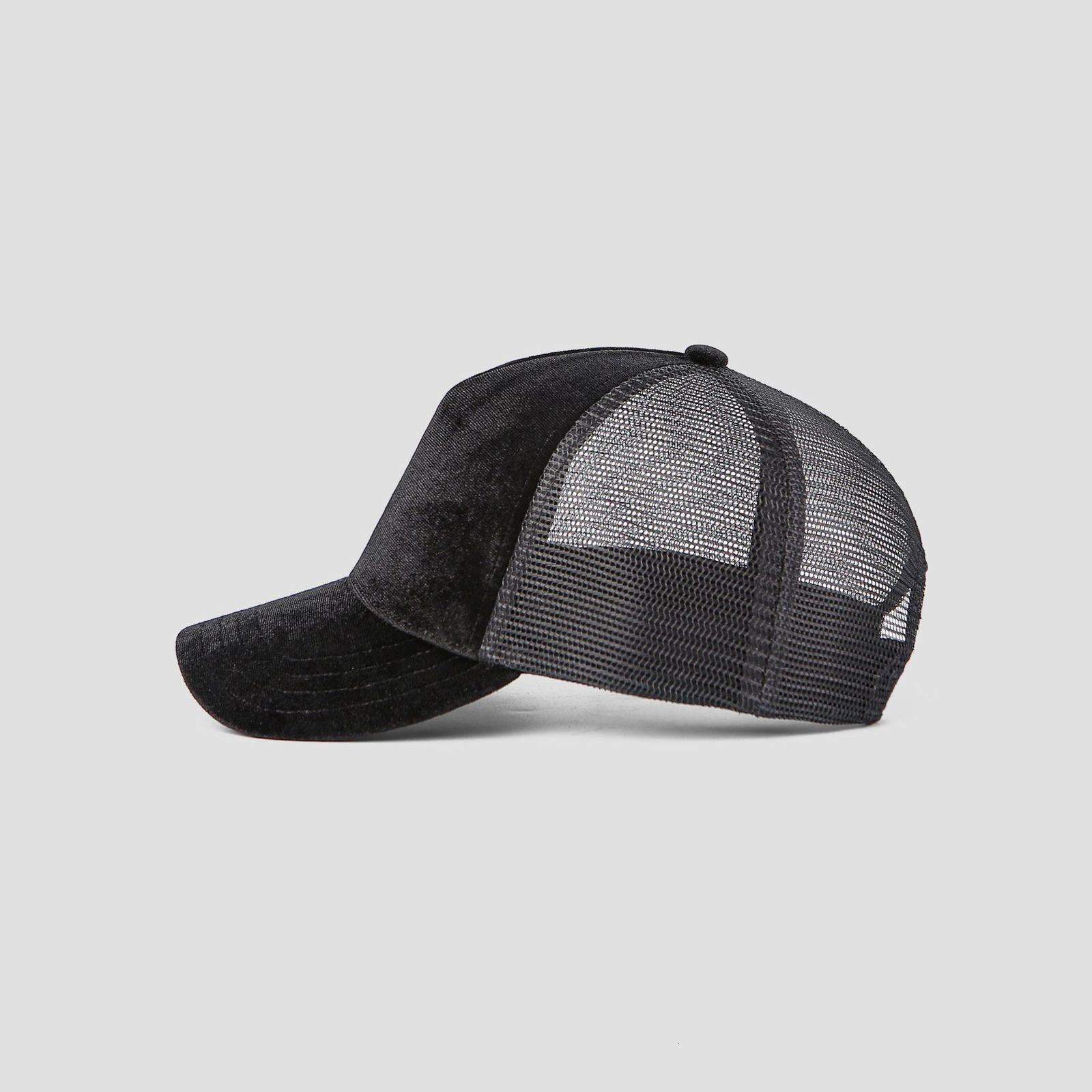 Womens trucker cap Adult men solid custom embroidery mesh Hat Suede leather sports baseball cap gorros 240702