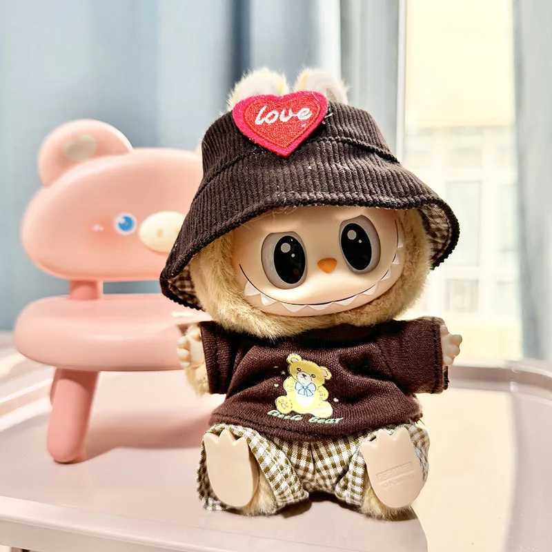Cute Clothes for Labubu Outfit Fashion Dress Knitted Clothes for Keychain Sitting Series Labubu Plush Dolls Clothes AccessoriesC250310