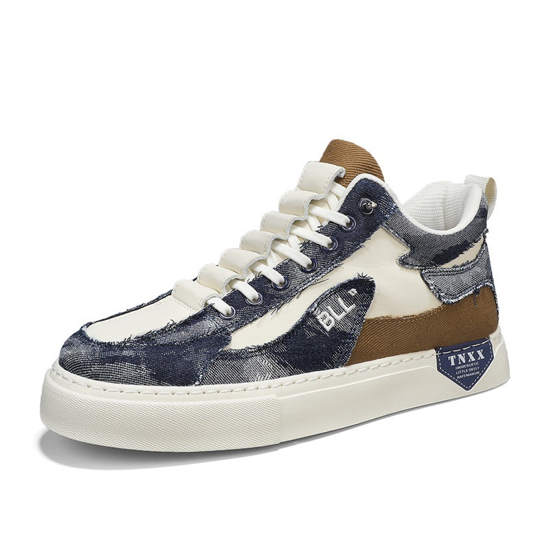 Summer And Winter Men s Fashion Designer Personalized High Top Sports Shoes Outdoor Casual Thick Soled Board Shoes Trendy Hip hop Splicing Men s Shoes