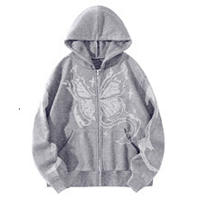 Y2K American Trend Retro God is Good Casual Street Wear Zip-up Hoodie Mens and Womens Harajuku Hip-hop Gothic Street Wear 240828