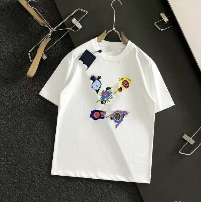 Summer Men Women Designers T Shirts Loose Oversize Tees Apparel Fashion Tops Mans Casual Chest Letter Shirt Street Shorts Sleeve Clothes Mens Tshirts