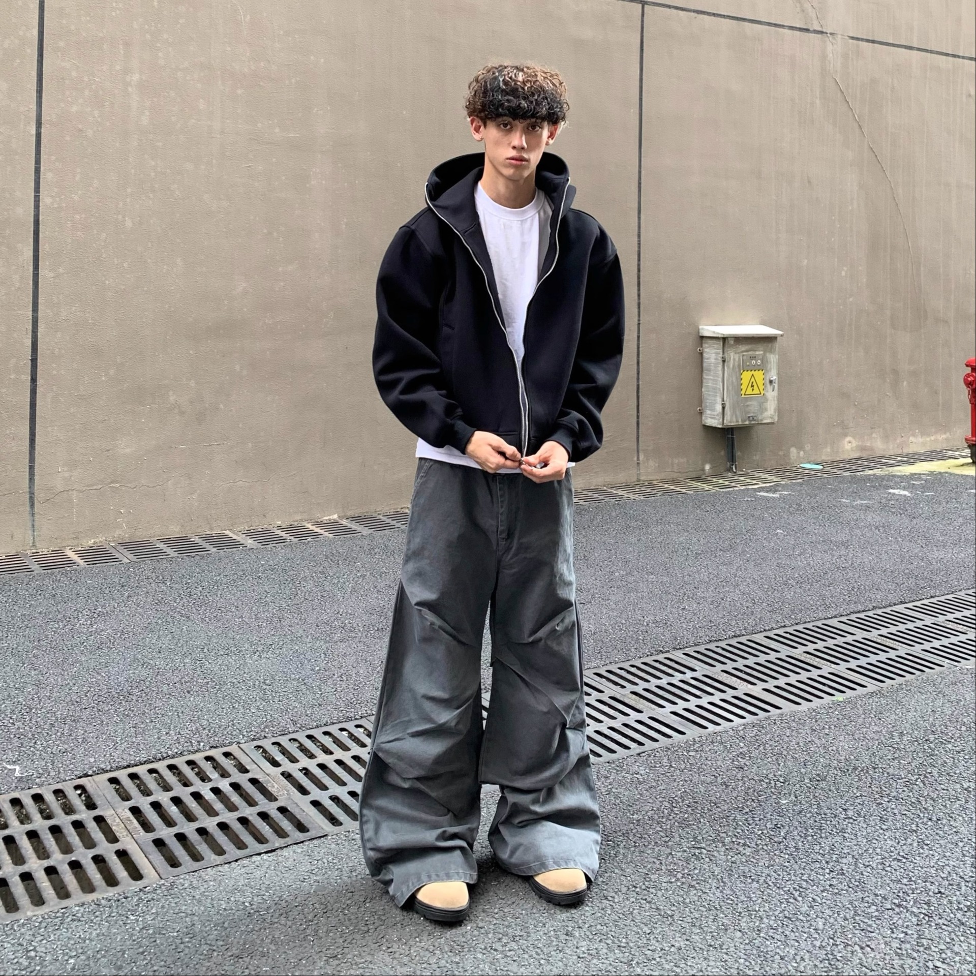 Men's Hoodies Street Boy Sweatshirt Pure Cotton Hat Sweatshirt American Clothing Loose Hip Hop Sweatshirt Sportswear 240911