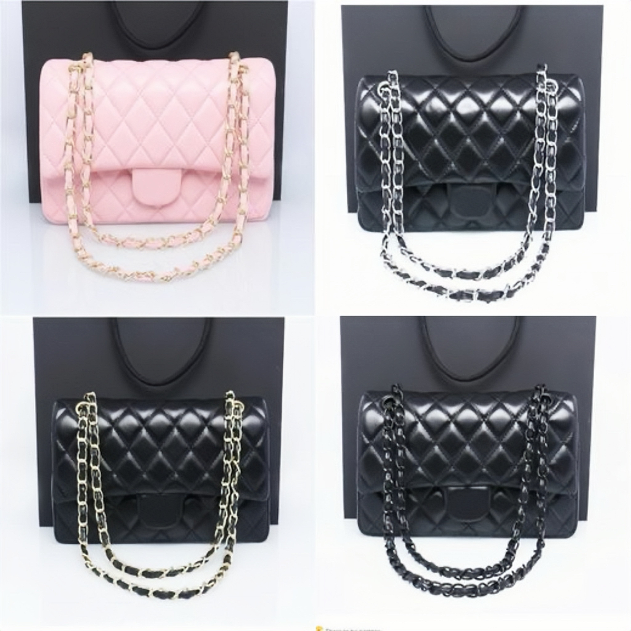 10A high shoulder crossbody Classic Caviar Flap Bag mirror quality white bags designer black purse tote bag pink womens handbag
