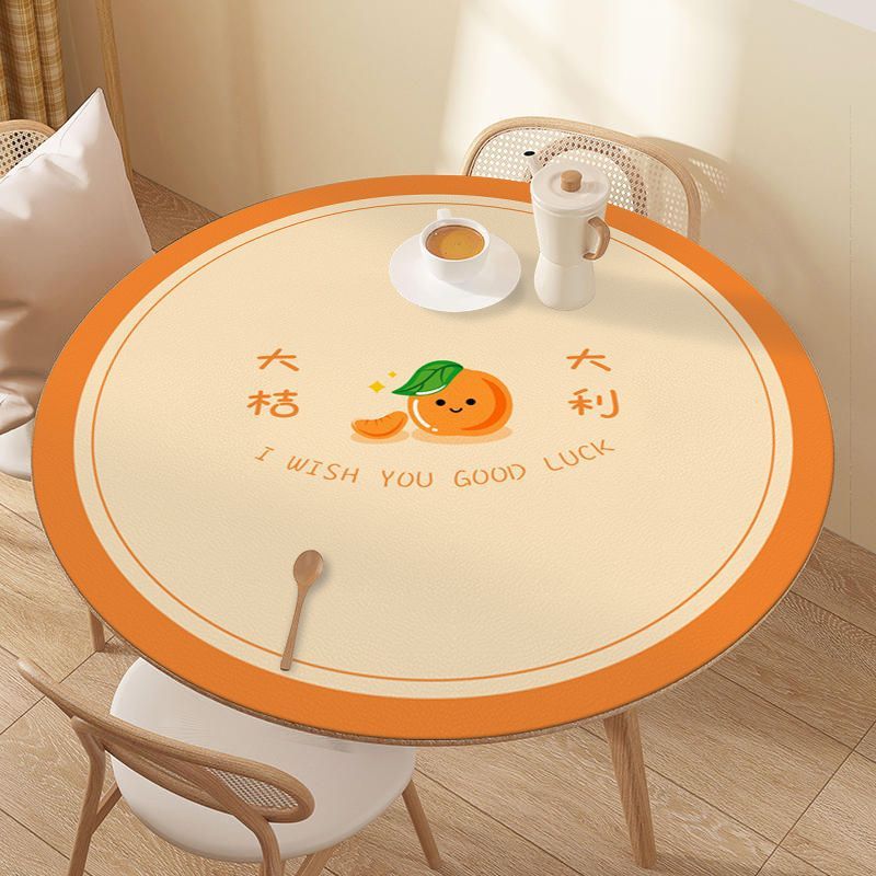 Simple style round waterproond oil-proof cloth bowl plate heat insulation and anti-scalding table mat SSJJ01