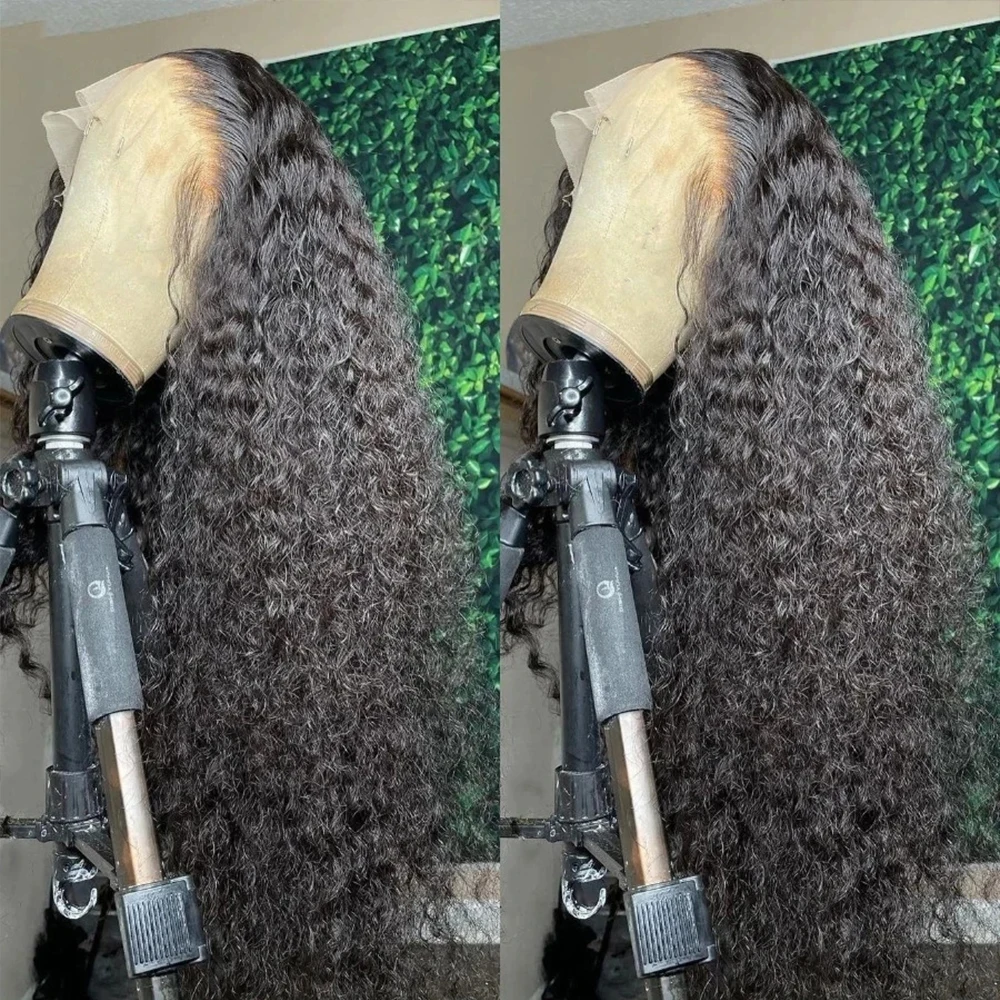 HD Invisi Strap Brazilian 360 Frontal Wigs Human Hair Preplucked Deep Curly Glueless full Lace Front Wig Synthetic Ready To Wear