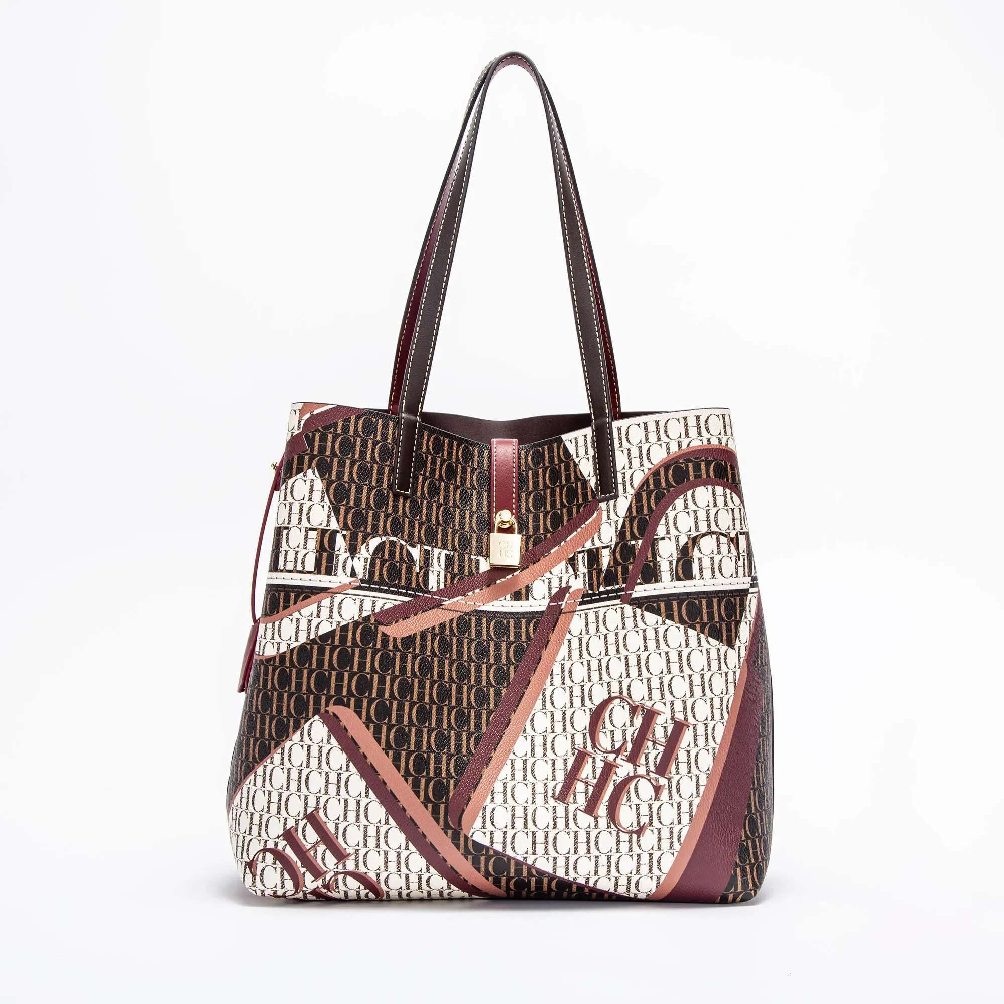 CH Fashion High Quality Commuter Premium Feeg Classic Handbag Crossbody Bag Letter Printed Retro Ladies Banquet