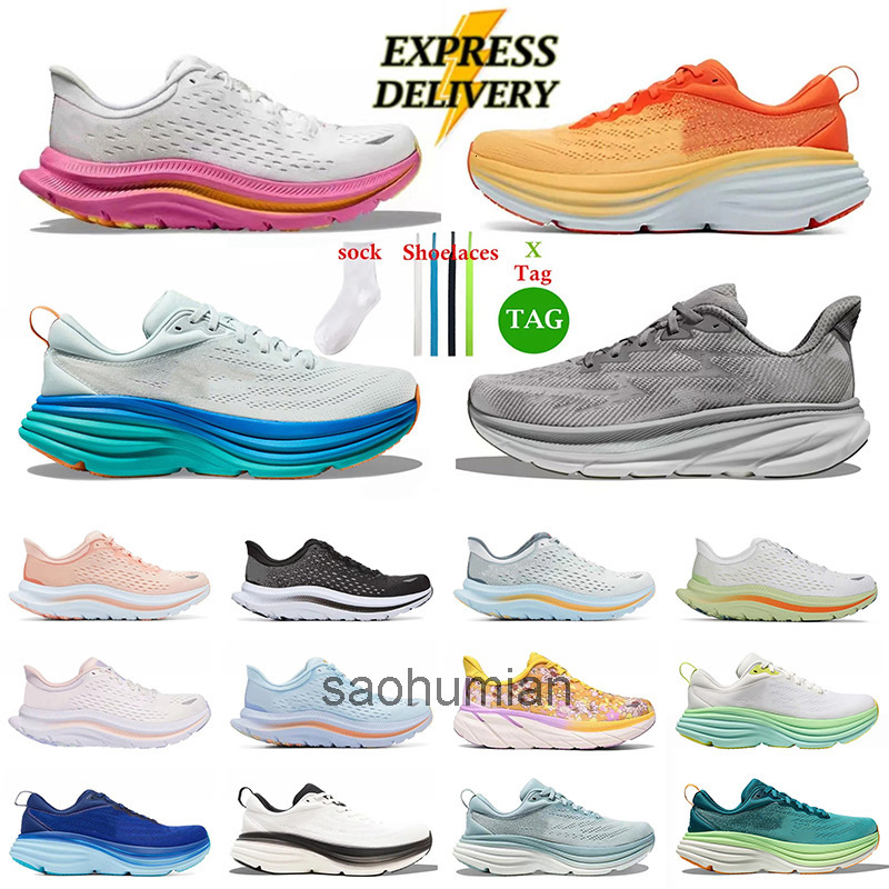 designer shoes clifton 9 bondi 8 kawana mens womens running shoes sneakers triple men womens trainers sneakers hokasneaker hooka hokaism hokashoeism