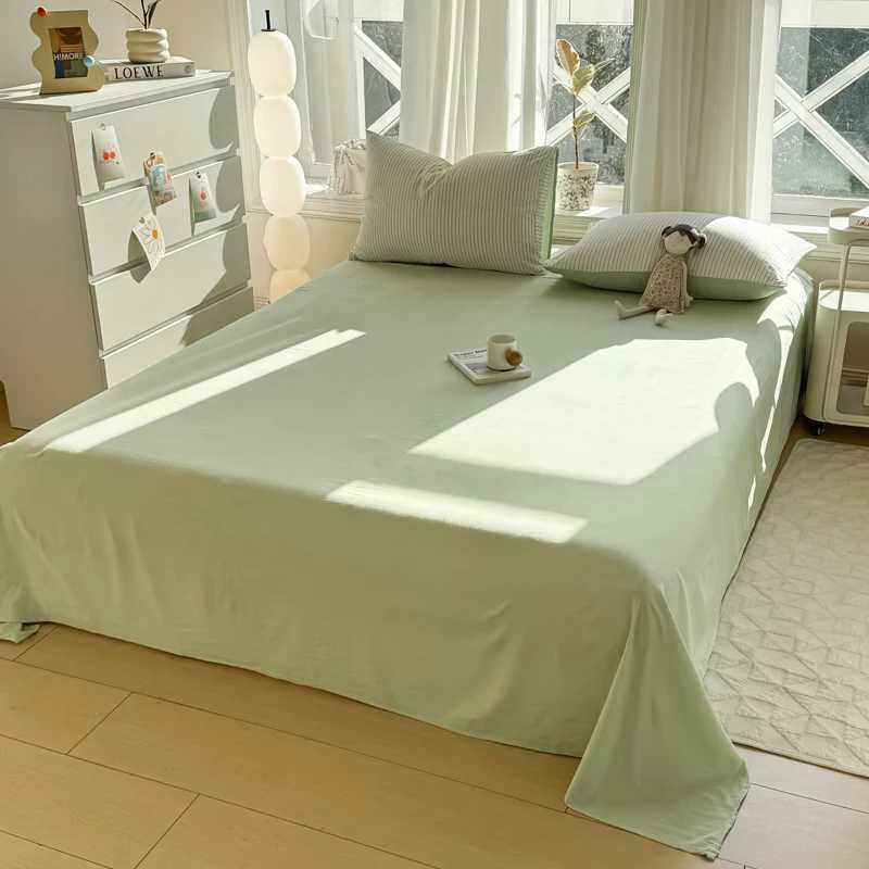 Pure Cotton Home Textile Striped Bedding Set Simple Soft Duvet Cover Sheet case Ins Style Bed Linens Queen King Size 2025C250310