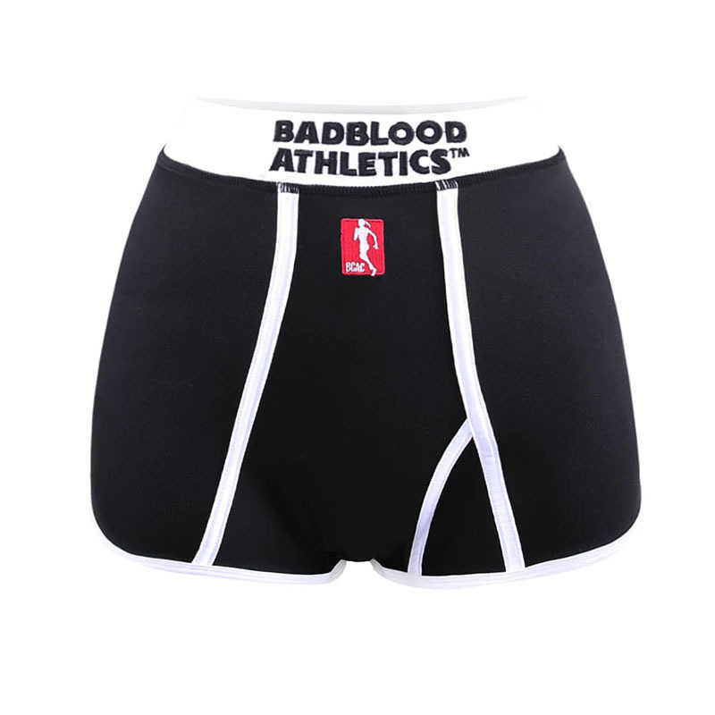 Yoga Outfit Korean Badblood Underwear Color Blocked Embroidered Hot Girl Thong Female Sexy Sports Fitness Summer H250307