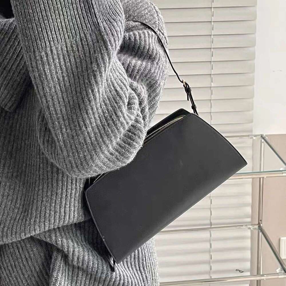 Cow Genuine Leather Underarm Shoulder Bag Classic Solid Color Hobos Handbag For Women Fashion Shopping Phone Purse