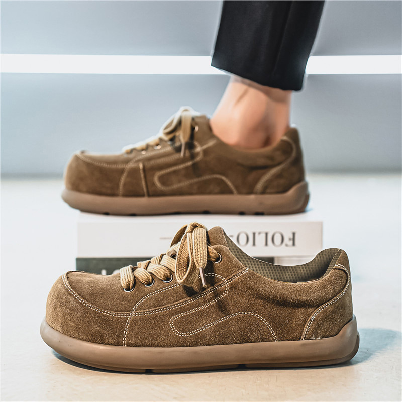 2025 Spring And Summer New Men Free Shipping S Shoes Designer Low Top Thick Bottom Fashion High Quality Leather Casual Multi Functional Sports Skatebo
