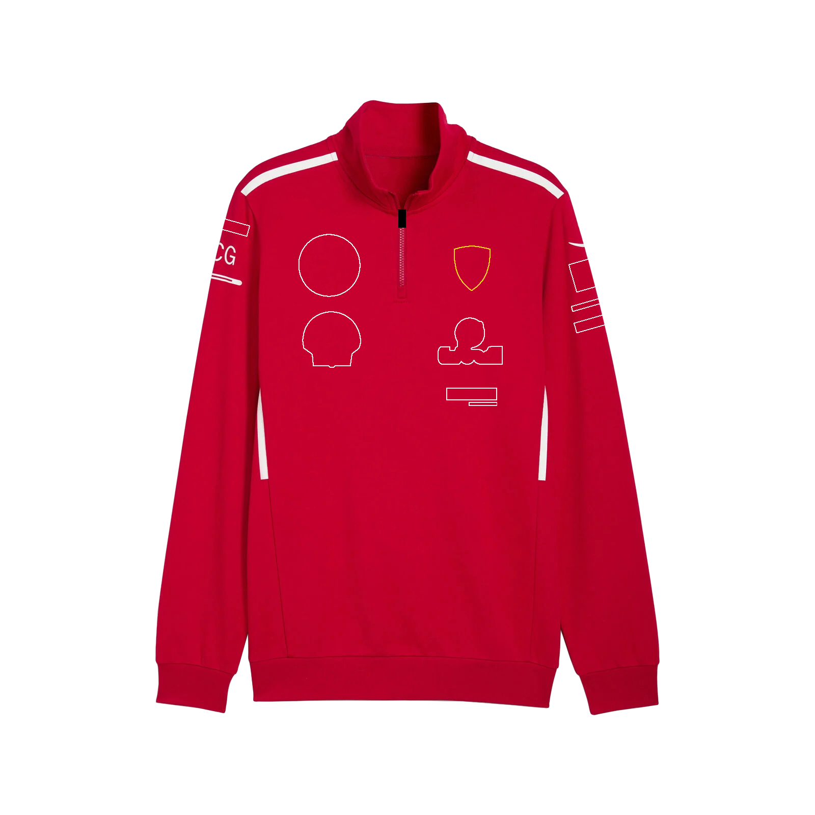 2025 F1 Team Formula 1 Racing Red Hoodie Driver Sweatshirt Men Women Car Fans Hooded Sweat Full Zip Jacket Custom free shipping