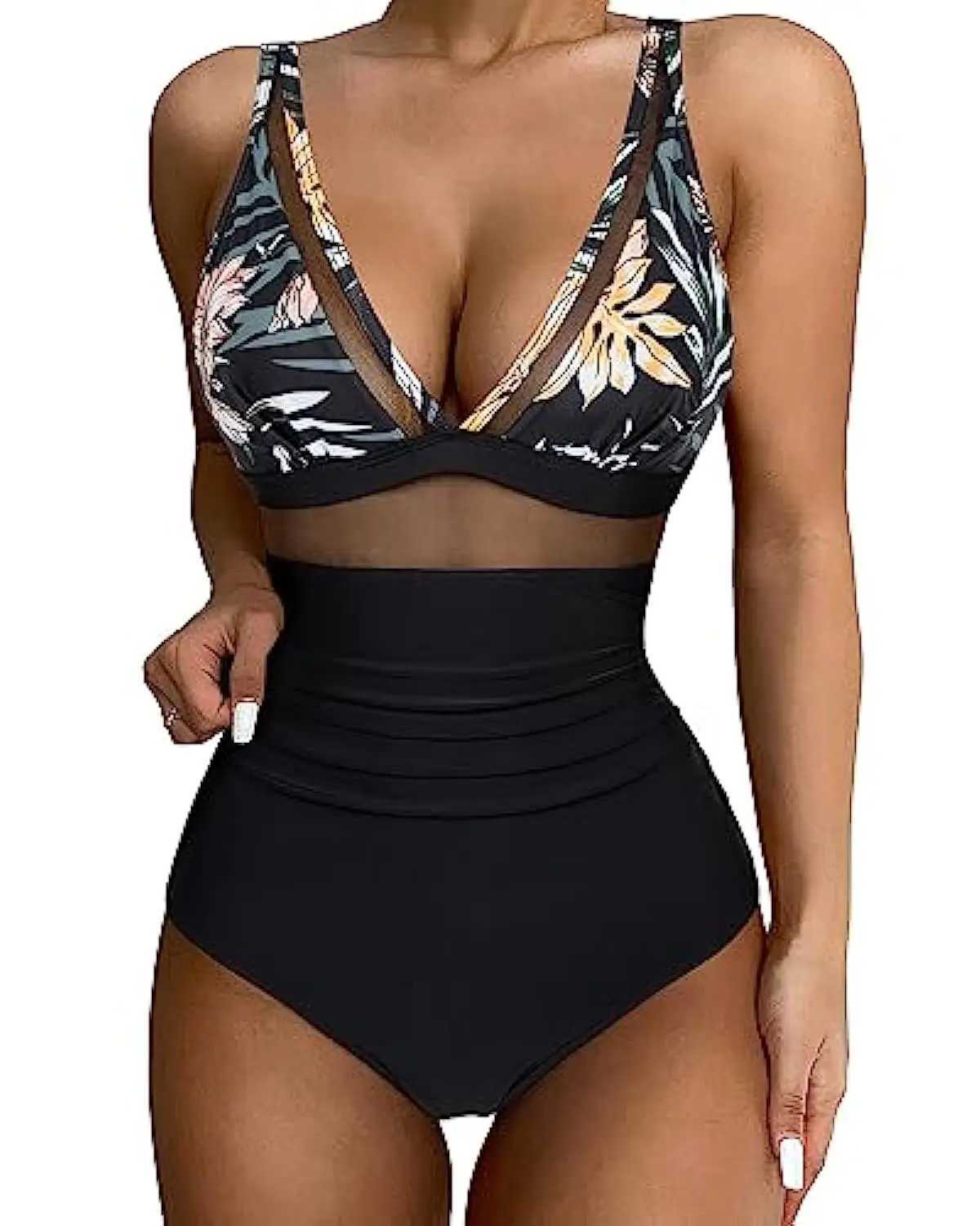 Womens Swimsuit Cut Out One Piece Swimsuit Halter High Waist Beachwear Monokini Push Up Swimsuit One Piece Swimwear Women 2022XJ250310