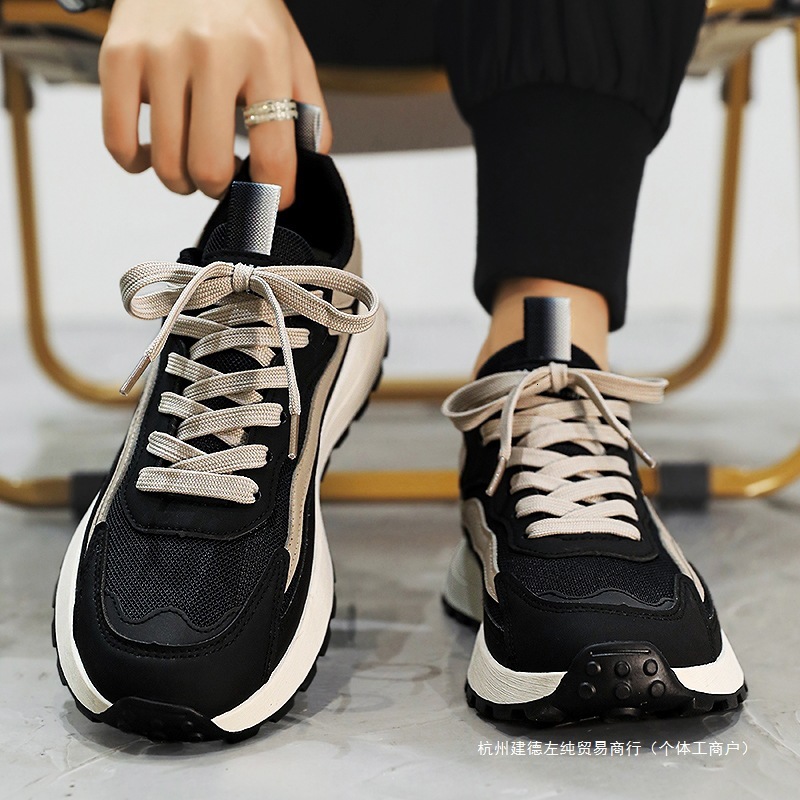 2025 Free Shipping Summer Men S Shoes New Outdoor Leisure Sports Training Designer Running Fashion Black Thick Bottom Anti Slip Skateboarding Tennis