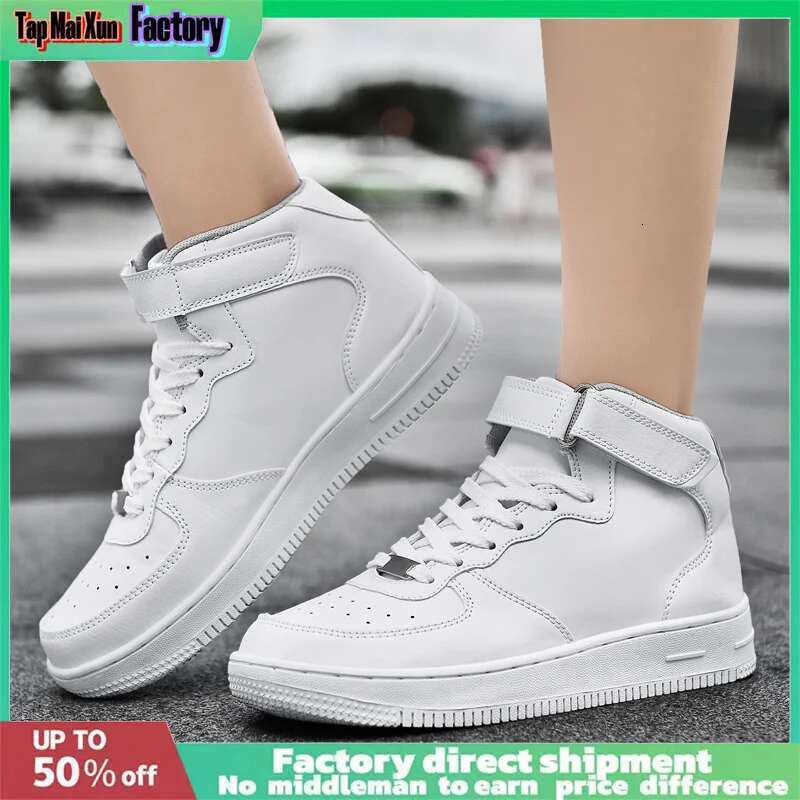 New Couple Board shoes Men Women Fashio n Air Forc e No.1 High-top Teenagers Skateboard Shoes Unisex Casual Light Nonslip Sneakers