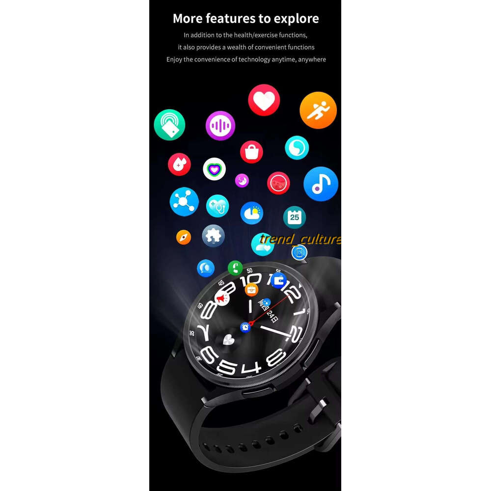 T5 Pro Smart Watch 6 Bluetooth Call Voice Assistant Men and Women Heart Rate Sports SmartWatch for Android IOS 838DAD