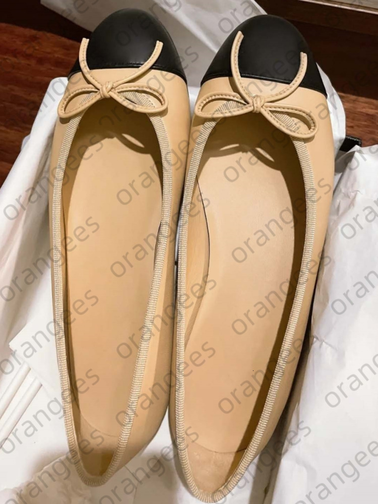 Ballet flats Designer shoes Paris Luxury dress shoes loafers espadrilles Genuine Leather ladies Shoes party wedding designer sandals Ballet pumps sizes 35-42