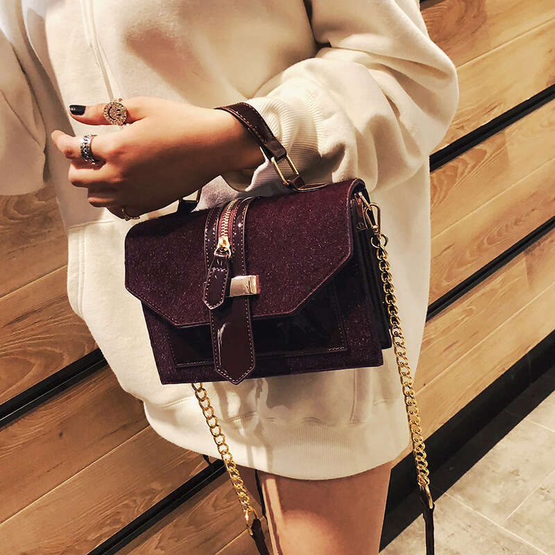 Women's Bags Selected Spring Women's New Fashion Handbag Classic Leopard Pattern Chain Small Square Versatile Crossbody Bag