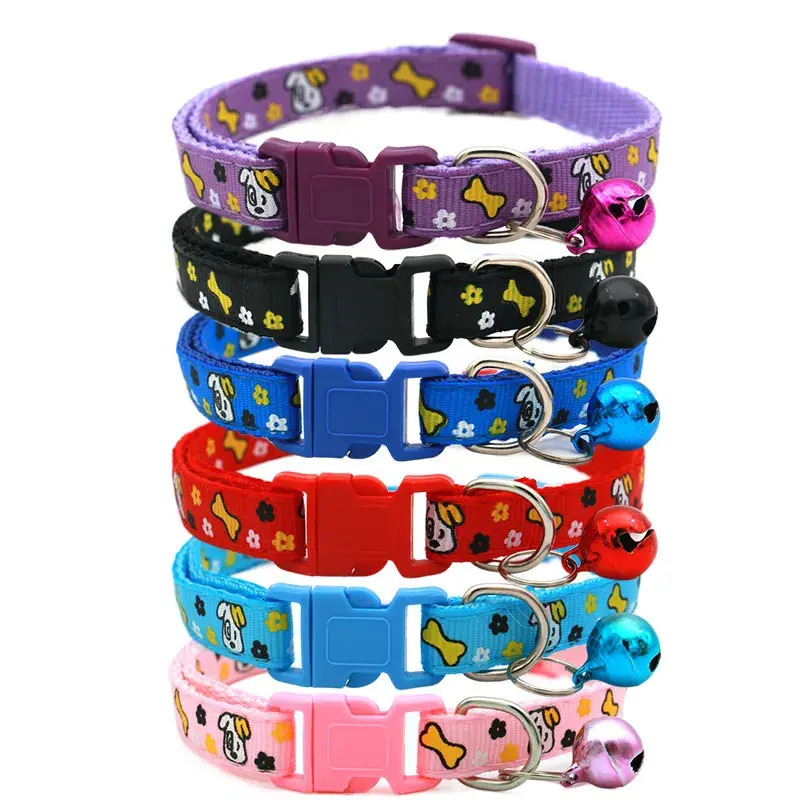 Update 2025 New Small And Medium Sized Pet Supplies, Red Bone Wer, Dog Cat Neck Collar, Bell Accessories Adjustable, Free Shipping Wholesale