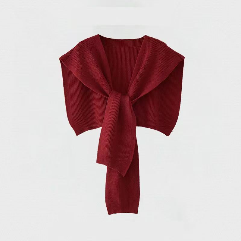T260 Korean version of the simple autumn and winter new solid color scarf tassel neck warm thick personality student scarf