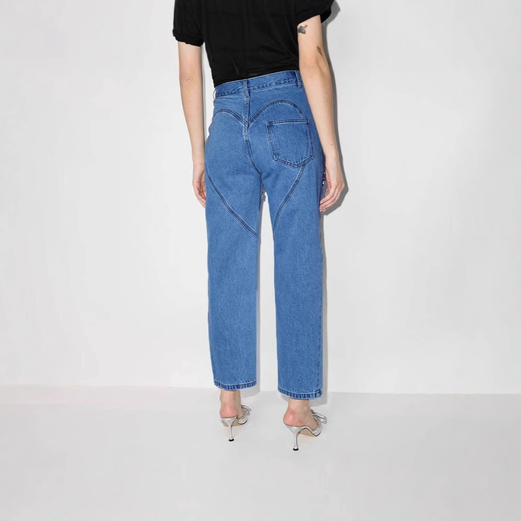 American Versatile Slimming 2025 New Spring Loose High Waist Long Straight Leg Pants Jeans For Women