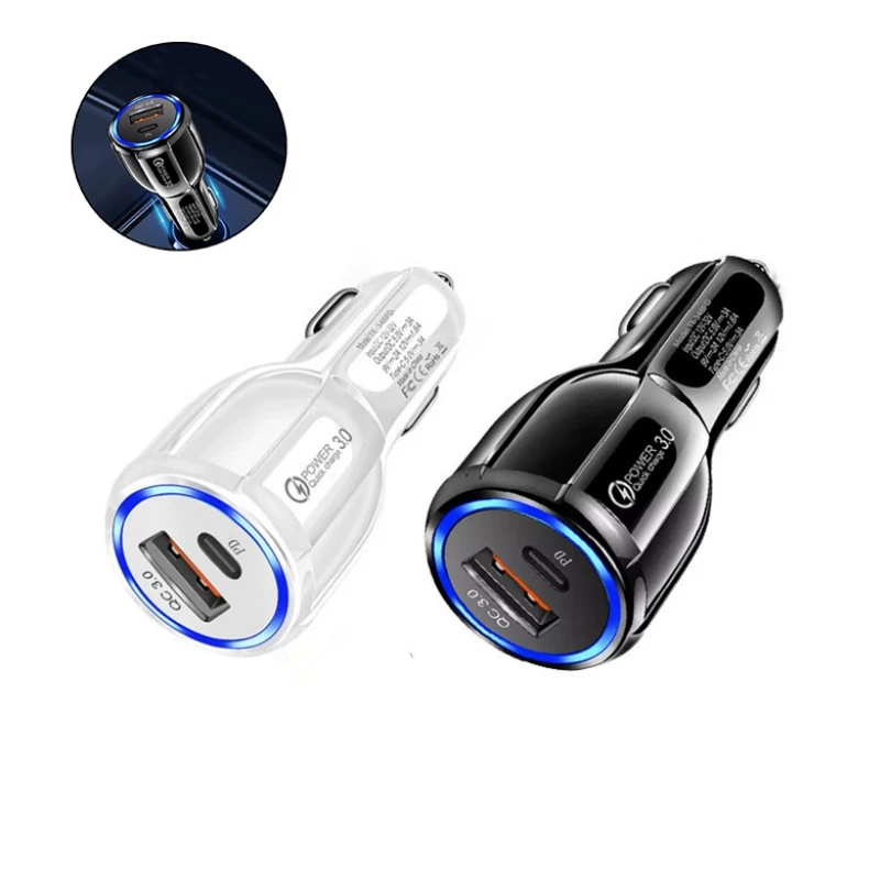 QC3.0 PD USB Kfz-Ladegerät Universal 3,1A Schnellladeadapter Zigarettenanzünder 12V-32V für Handy Smartphone