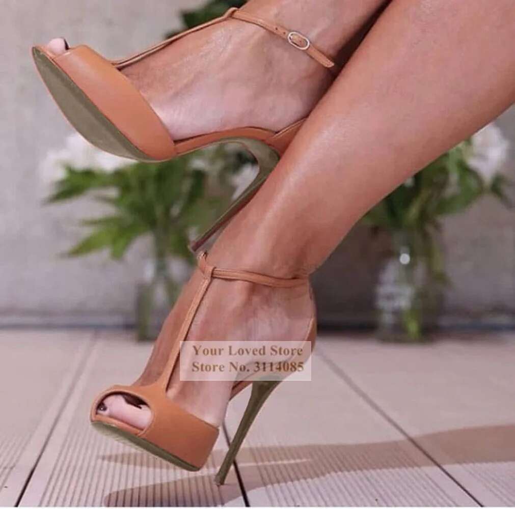 Women Stiletto Heels Wine Red T-strap Pumps Bury Patent Leather Open Toe T-bar Wedding Covered Heel Ankle Strap Shoes