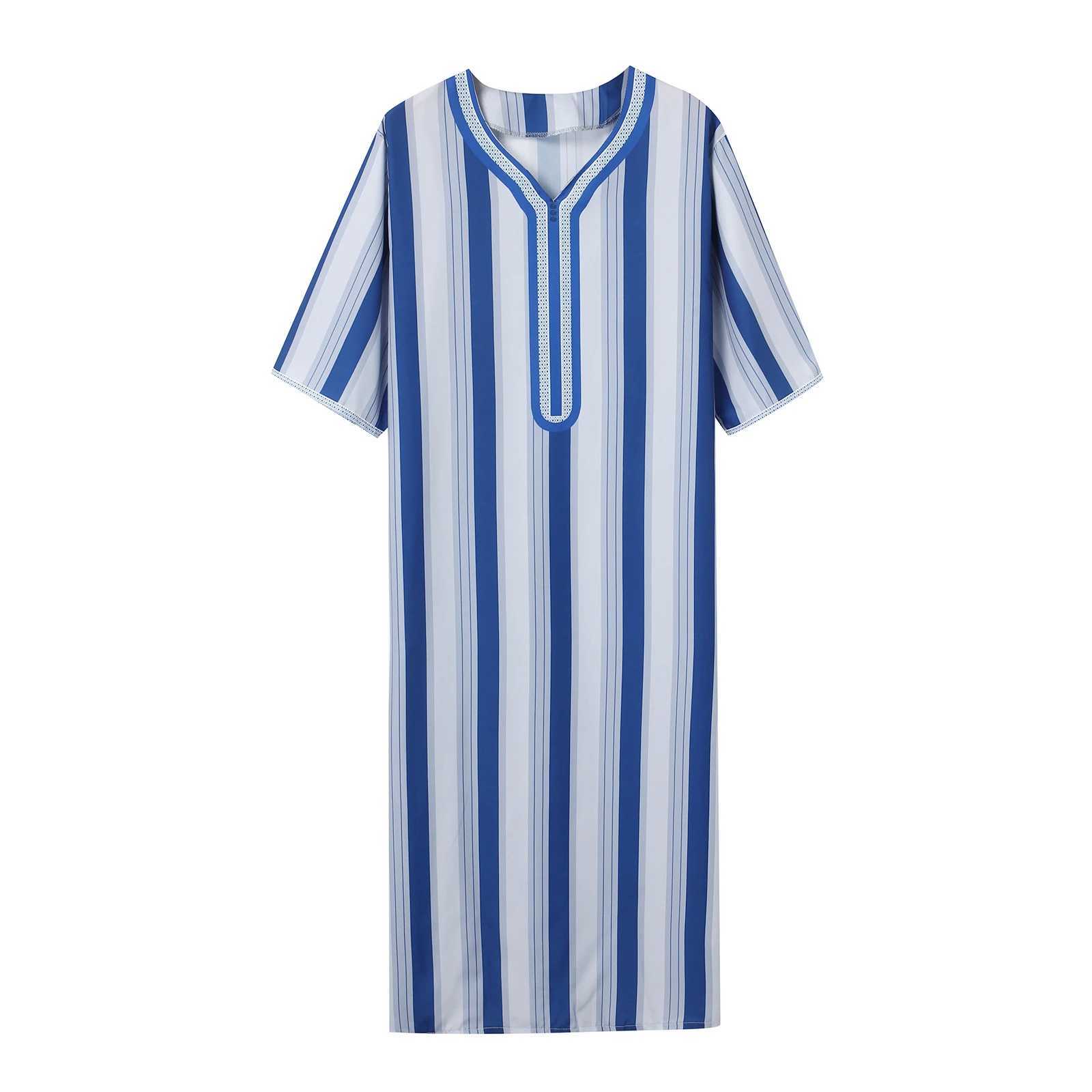 Arab mens short sleeve book printed robe Long Muslim robe Islamic Kamiz Thobe oversized clothing W250310
