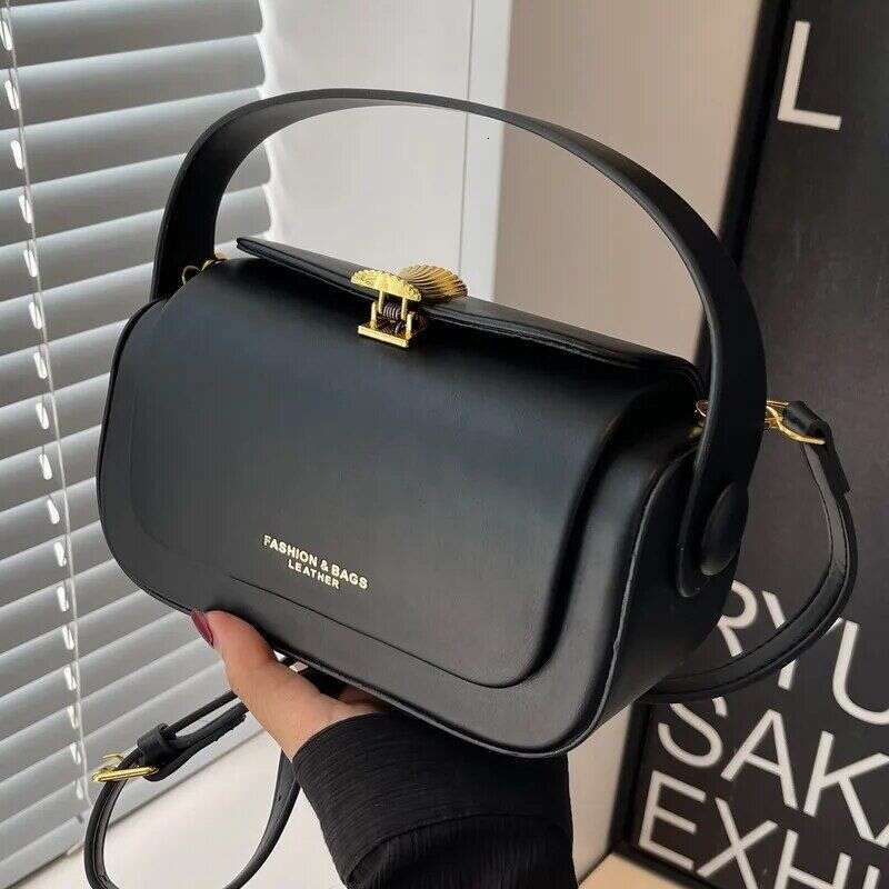 Women's Bags Women's Diagonal Straddle New Solid Color Fashion Square Handbag High Quality Texture Retro Casual Shoulder Bag
