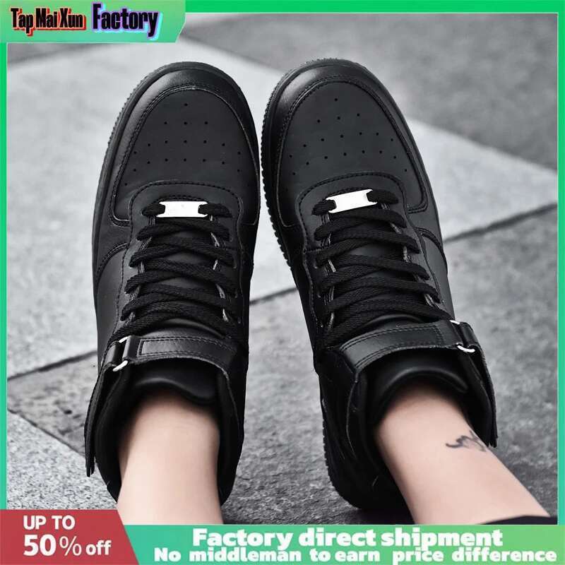 New Couple Board shoes Men Women Fashio n Air Forc e No.1 High-top Teenagers Skateboard Shoes Unisex Casual Light Nonslip Sneakers