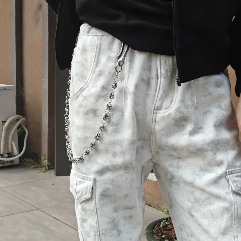 Retro Original Concise Skull Pants Chain Unisex Model Punk Hip Hop Ones Waist Accessories y2k Key Chain Wholesaler 250303